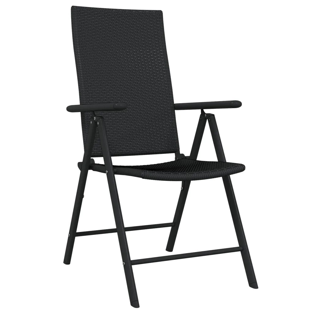Set da Pranzo per Giardino 9 pz con Cuscini Nero 3099112