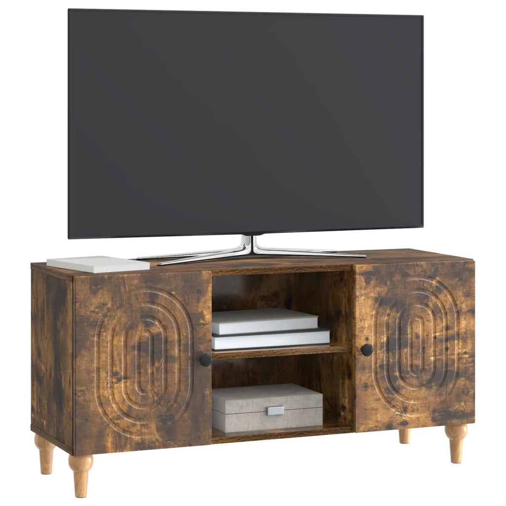 Mobile TV | Armadietto TV | Mobile Porta TV Rovere Fumo 102 x 34,5 x 50 cm Legno ingegnerizzato