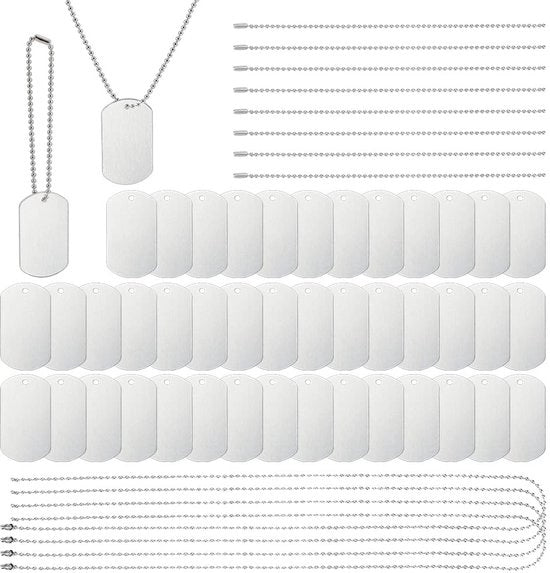 Set di 60 timbri per sublimazione - Metallo doppio lato per progetti creativi