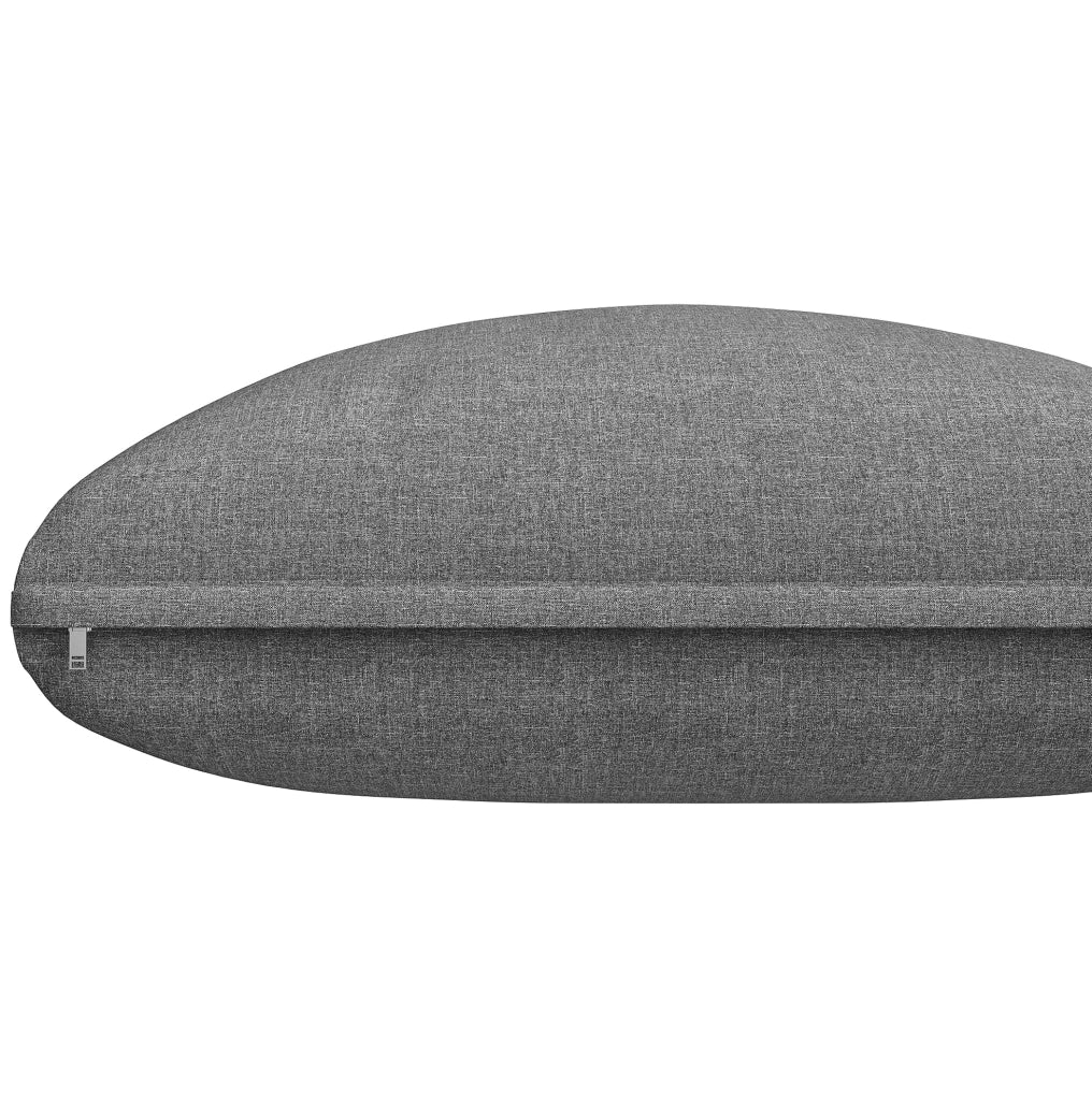 Set giardino modulare grigio 110 x 66 x 86 cm, 5-6 posti, cuscini sfoderabili