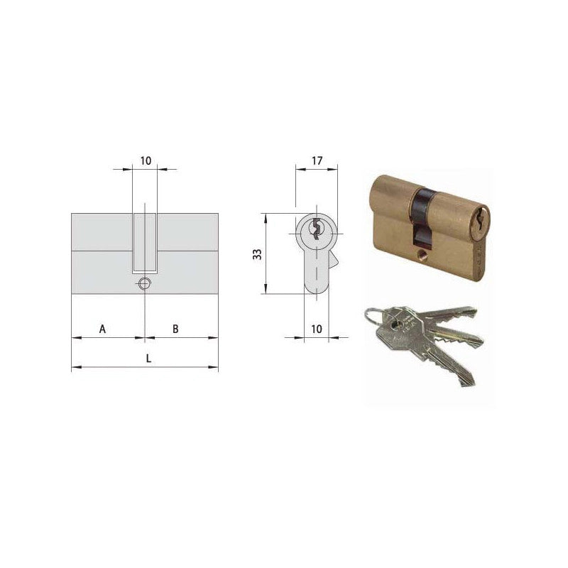 Cilindro Inf. 43,4-21,7-21,7 0G300-02-0 Cisa
