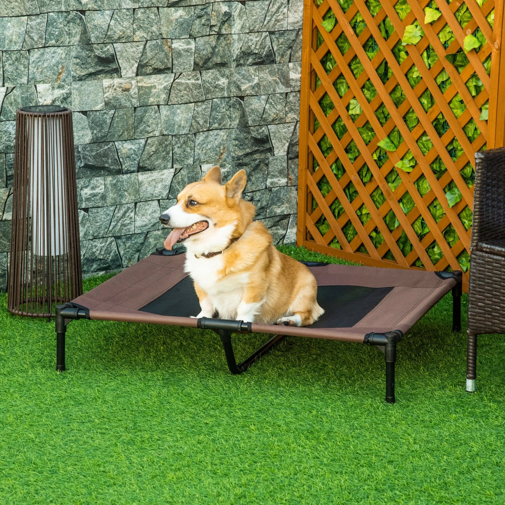 Cuccia da esterno per cani ¨C Minimal ¨C marrone 92x76x18 cm