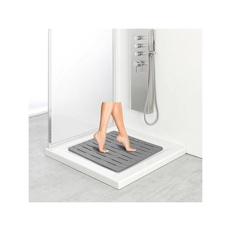 Pedana doccia rigida 55x55 cm grigia in plastica PP linea Winny Feridras