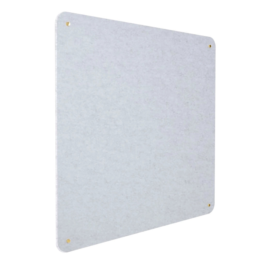 Pannello Fonoassorbente da Parete con Fori 70x70 cm Kit di 4 distanziali Coprivite Gold Finitura Grigio
