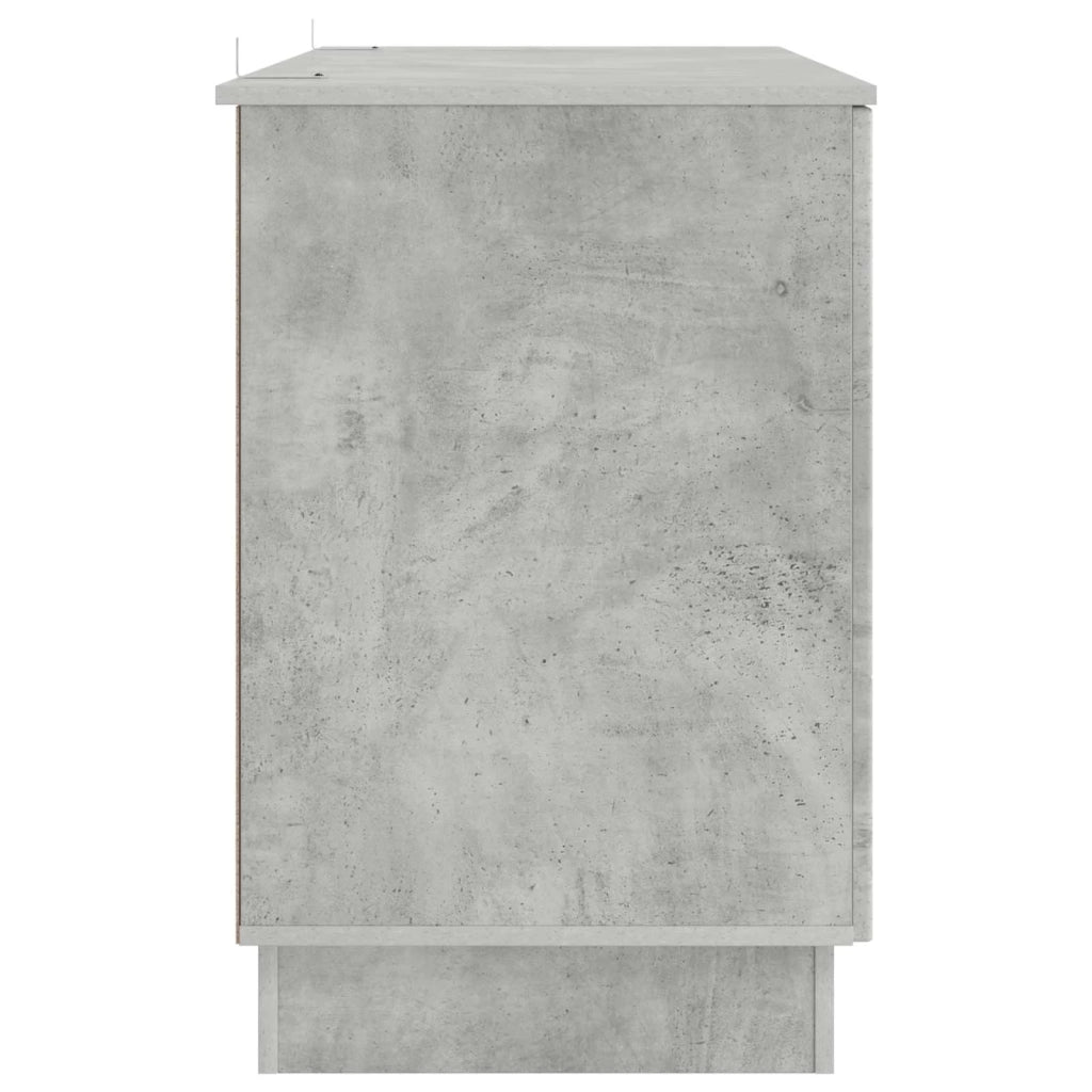 Scrivania Grigio Cemento 142,5 x 50 x 75 cm 3414624