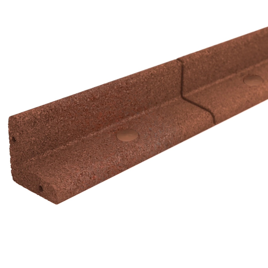 Bordura Flessibile da Giardino 22 x 1,2 m Terracotta con Martello in Gomma