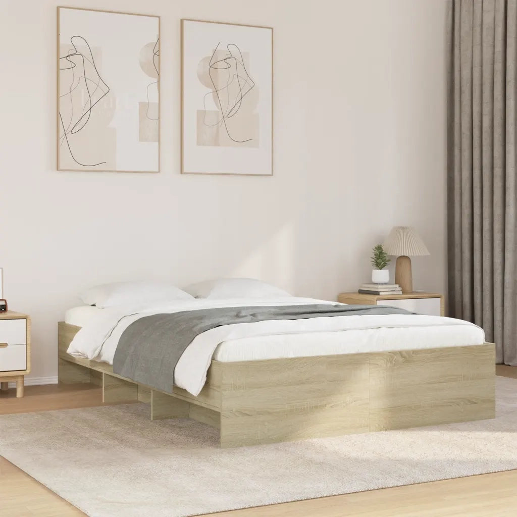 Giroletto senza Materasso Rovere Sonoma 120x190cm in Truciolato 3295697