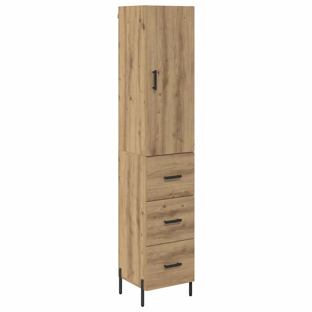 Credenza con cassetto Rovere artigianale 34,5 x 34 x 180 cm 3415933