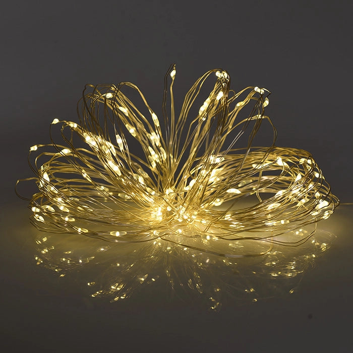 LUCI NATALIZIE DECORATIVE 150 MICRO LED LUCE GIALLA DA 15 METRI CON TELECOMANDO - ILLUMINAZIONE ESTERNA VERSATILE E IMPERMEABILE