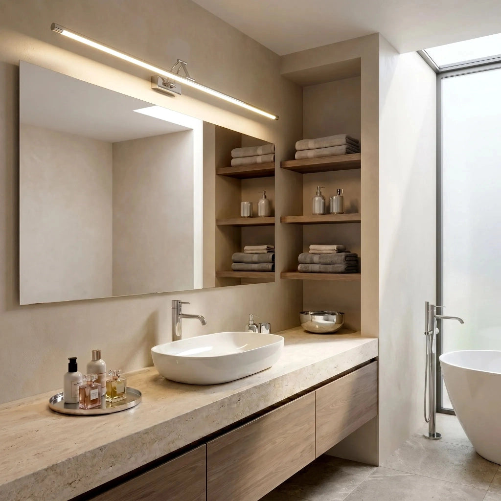 Applique Da Bagno Led Swe018-1w 80cm Chrome