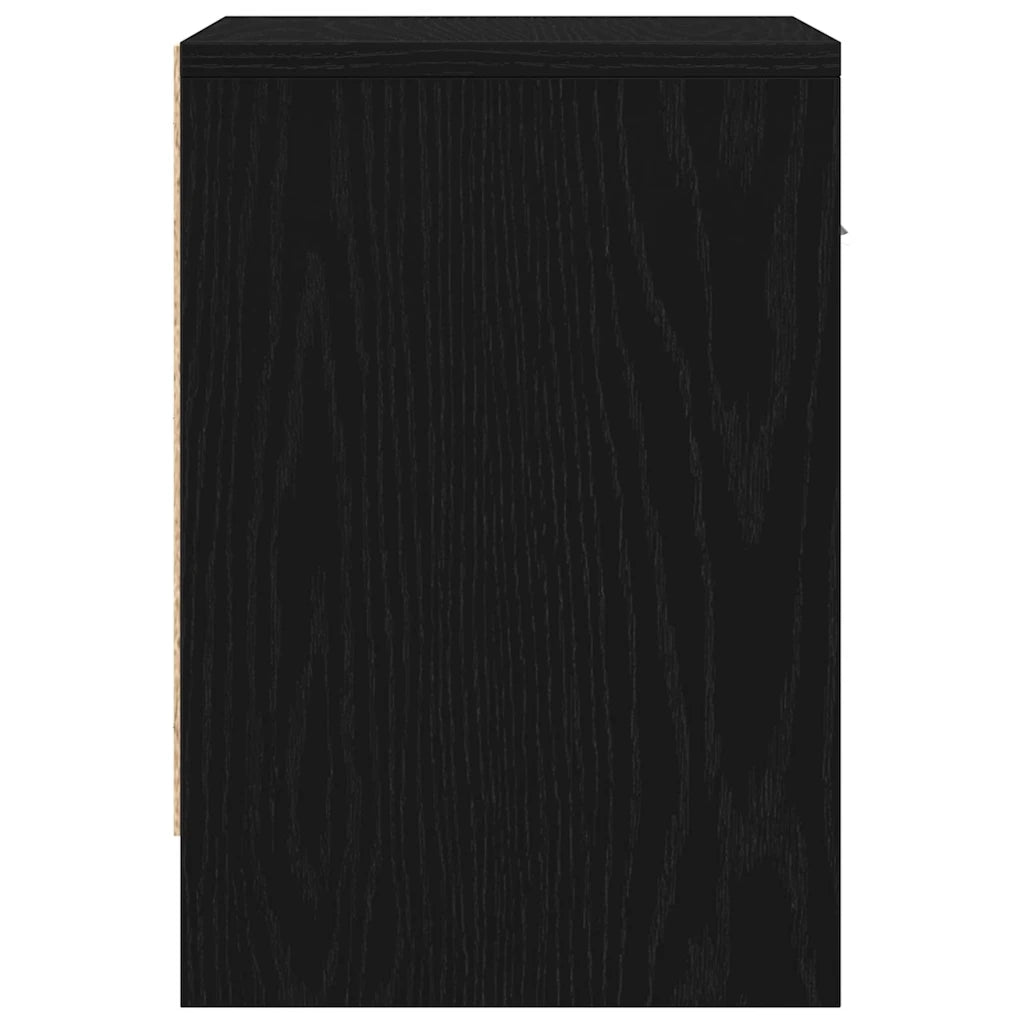 Comodino con Cassetto Nero 39x28x41 cm 858751