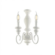 Applique Shabby Chic Cascina Bianco 2 Luci E14