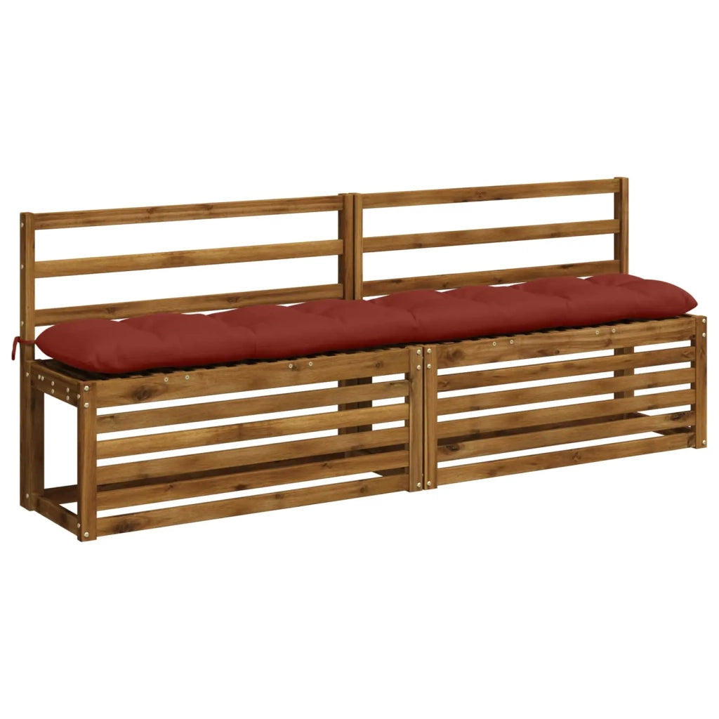 Cuscini per Panchina VIANEN 2 pz 100% Poliestere Rosso 953247