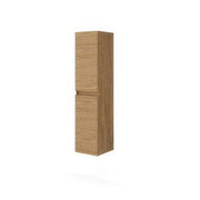 Colonna Bagno Sospesa 2 Ante Reversibili 31,5 x 33,5 x 130 cm Rovere Naturale Easy