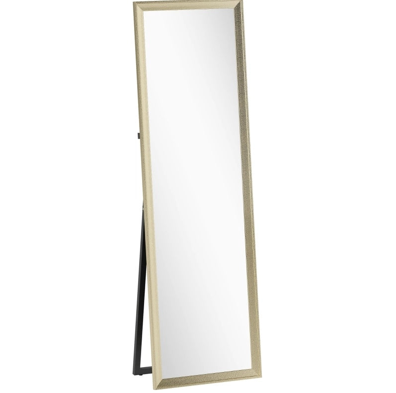 Specchio da terra a figura intera 160x50 cm oro
