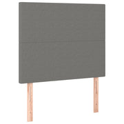 Testiera | Testata Grigio Scuro 90x5x118/128 cm Tessuto