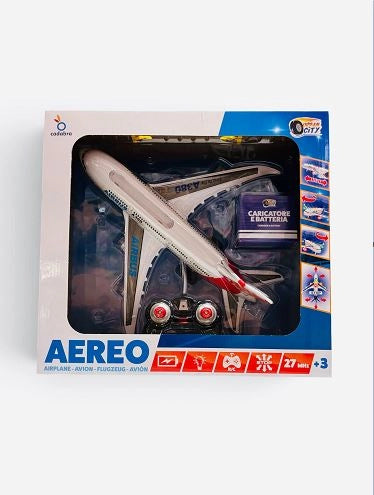Aereo radiocomandato con luci 27MHz, Eta 3+
