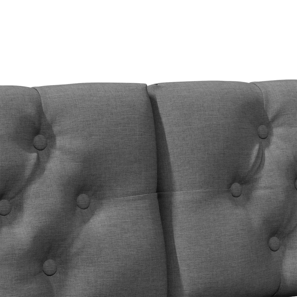 Testiera | Testata imbottita Grigio scuro 180 cm Pino massello
