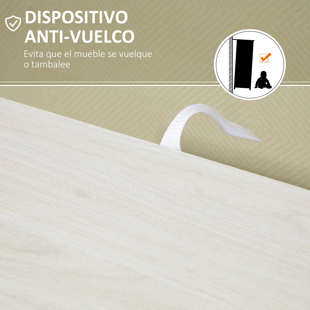 Mobile multiuso con cassetti e anta ¨C Xylo ¨C bianco 54x29x83 cm