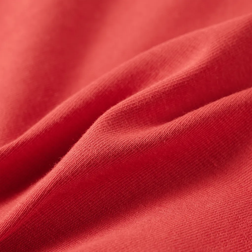 Maglietta da Bambina a Maniche Lunghe Rosso Bruciato 92