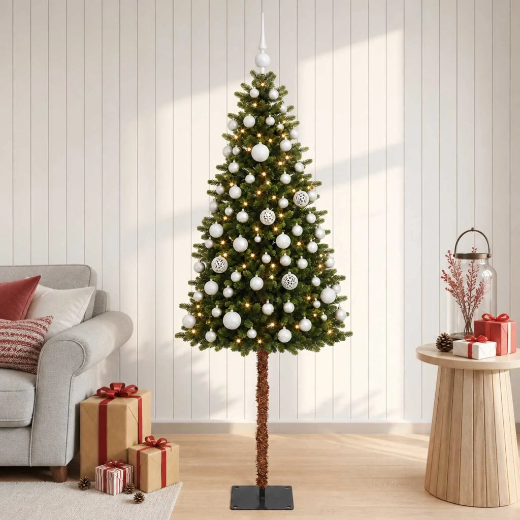 Albero di Natale Artificiale con Palline 120 cm 150 LED 3466083