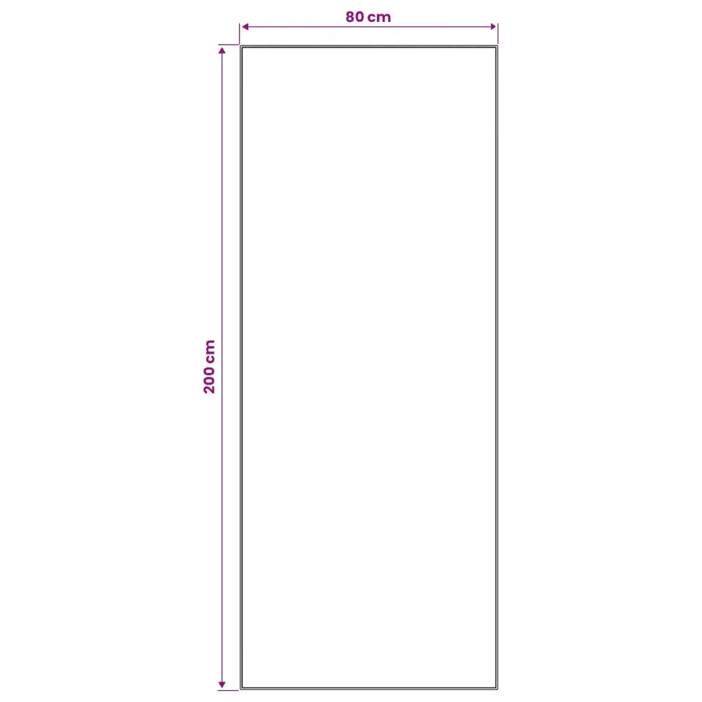 Runner Tappeto LESAKA Nero e bianco 80 x 200 cm 42045369