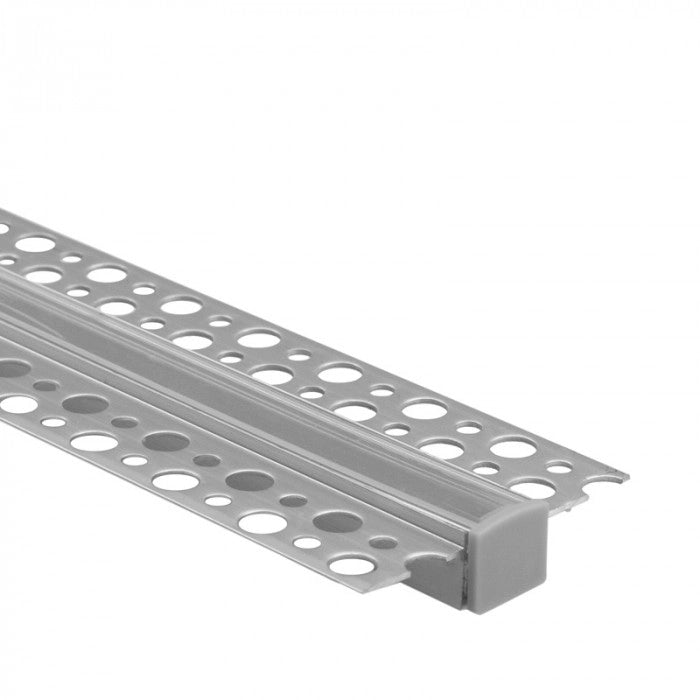 Profilo LED GP03 incasso anodizzato trasparente 3m Ecolight