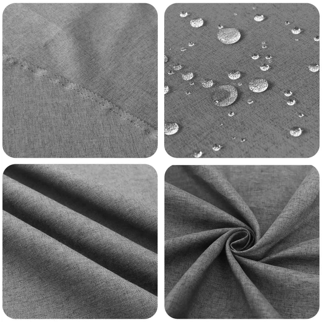 Tovaglia da Tavolo 5 pz Rettangolare Grigio Chiaro 110 x 160 cm 42040311