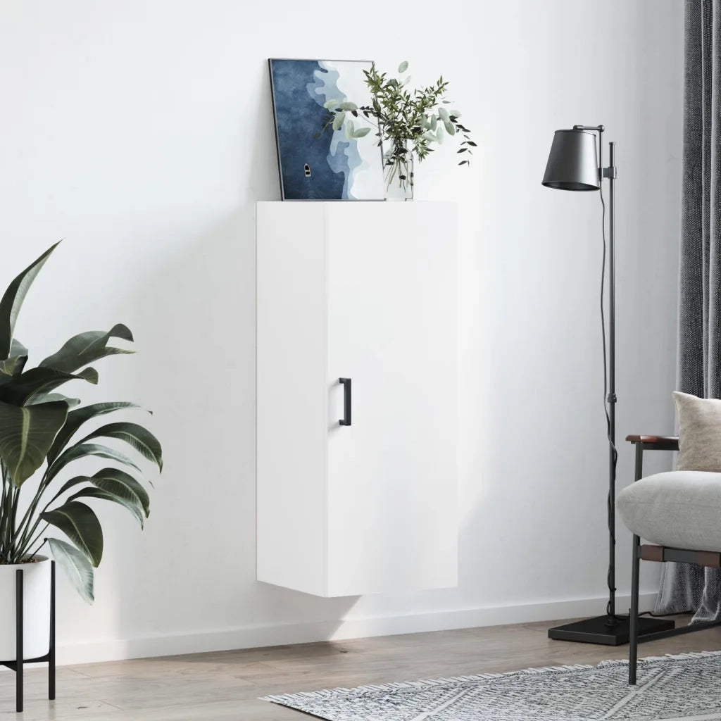 Mobile a Parete Bianco 34,5x34x90 cm 828852