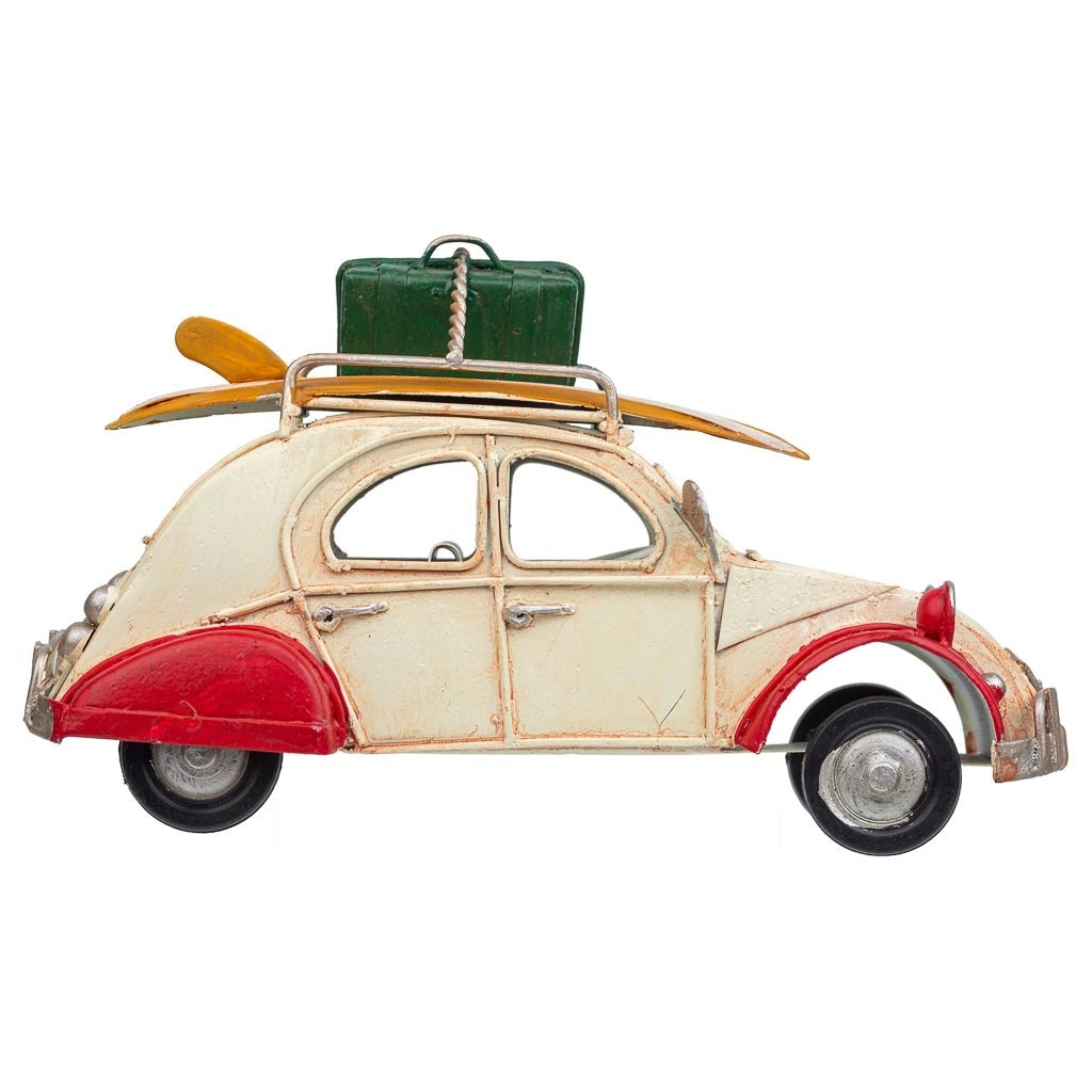 Auto in metallo marrone 16,5x7,5x9,5h
