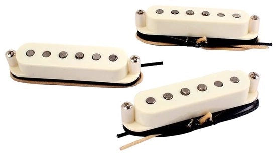 Impianti di pickup unico - Alnico 5 - Suono vintage - Bianco crema - Chitarra elettrica - 3 pezzi/set per Fender Stratocaster