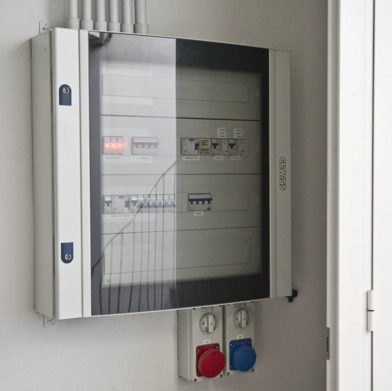 Marlanvil centralino parete grigio 4/8 moduli stagno ip65 modello 9208