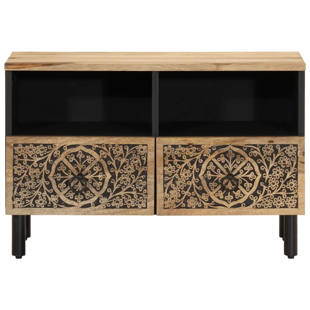 Mobile TV | Armadietto TV | Mobile Porta TV 70x33x46 cm in Legno Massello di Mango