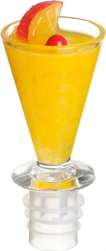 Calice da cocktail con imbottitura goccia arancione - design unico, perfetto per feste