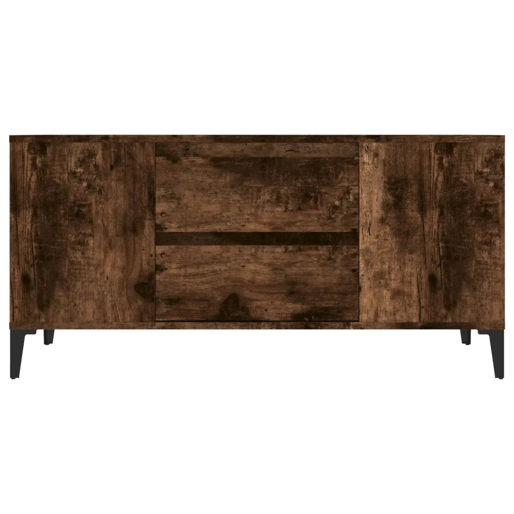 Mobile Porta TV Rovere Fumo 102x44,5x50 cm in Legno Multistrato 819609
