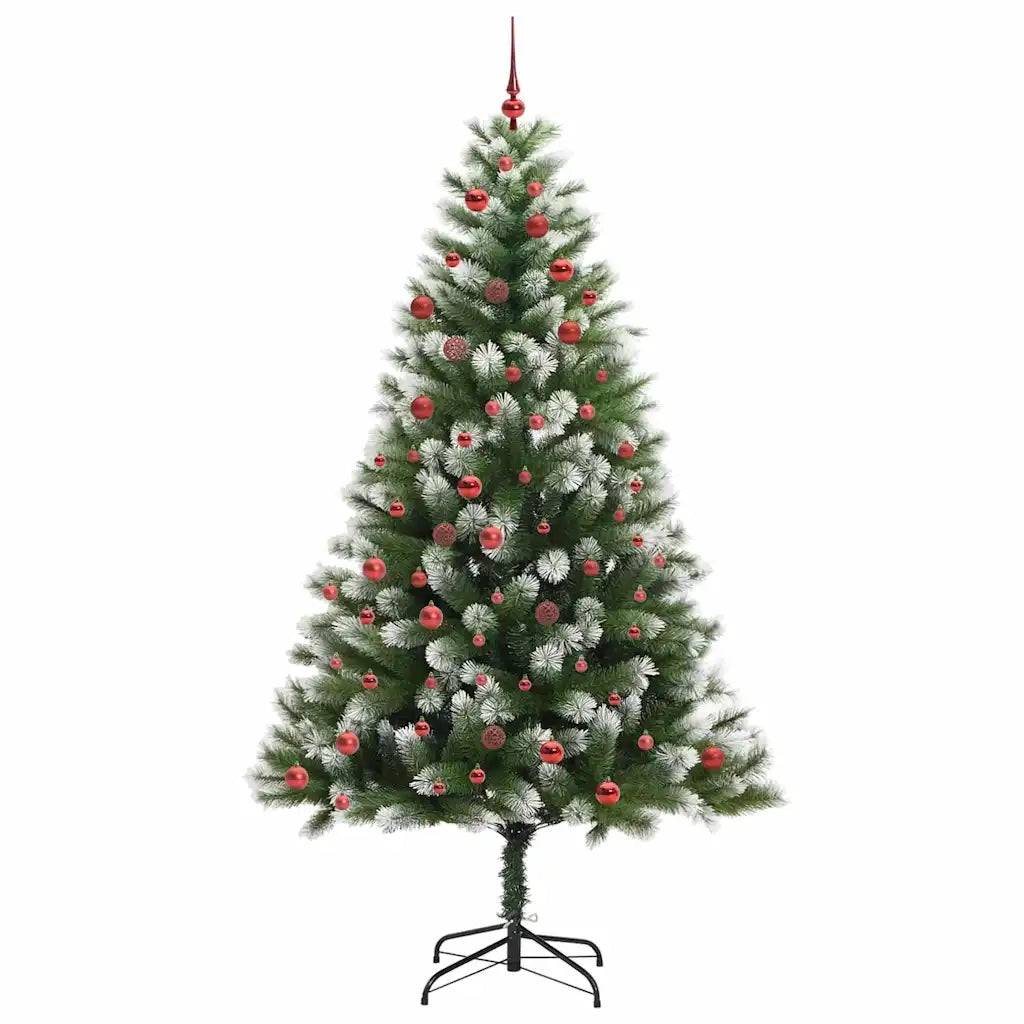 Albero di Natale artificiale con rami snodati e neve imbiancata 3395451