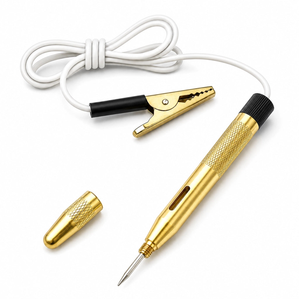 Tester Tensione Auto 6-12-24 V DC con Spia e Morsetto 82374