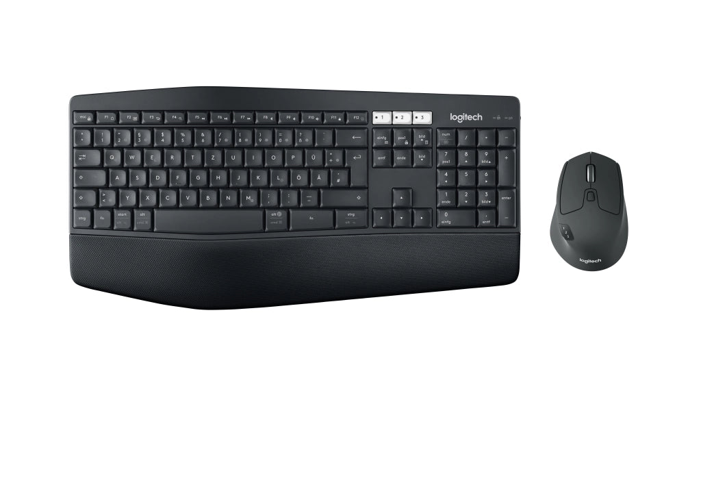 Logitech mk850 performance wireless keyboard and mouse combo tastiera mouse incluso universale rf senza fili + bluetooth qwertz svizzere nero - 920-008223