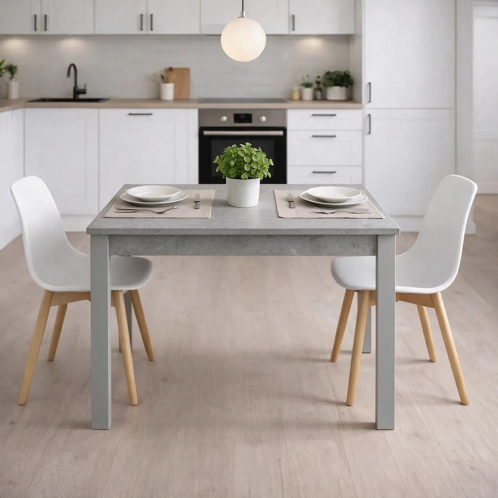 Tavolo allungabile Firenze 90x60 colore cemento
