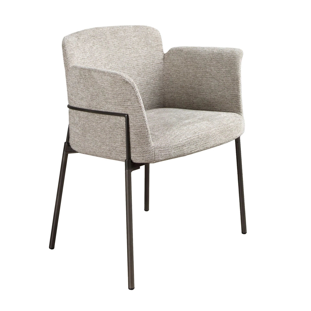 Sedia in tessuto grigio