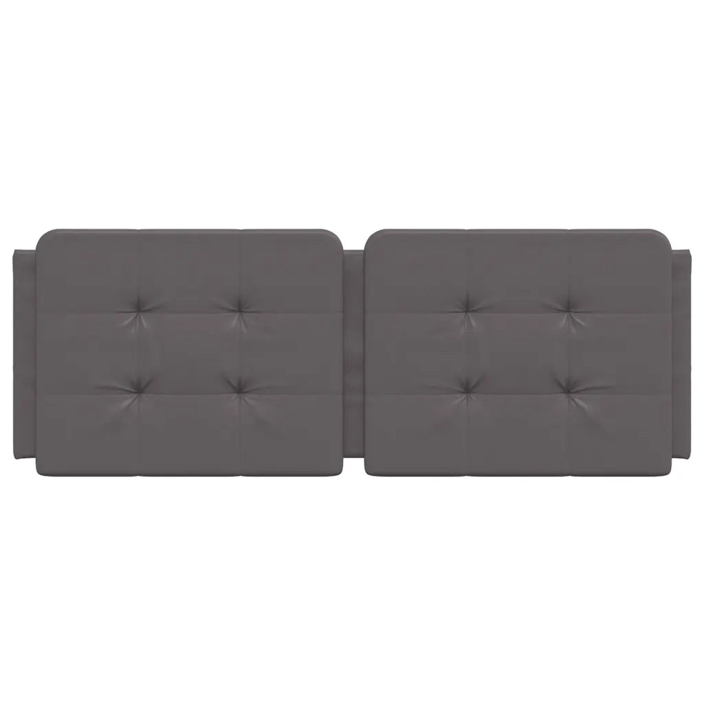 Cuscino Testiera Zadar Grigio 140 cm in Similpelle 374862