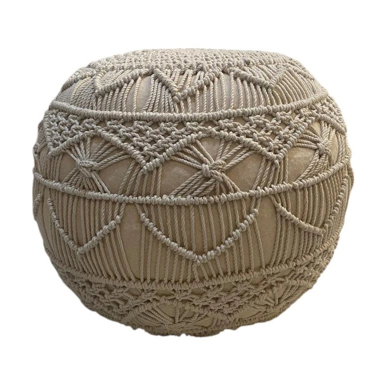 Pouf da giardino macramè - CLAUDIO