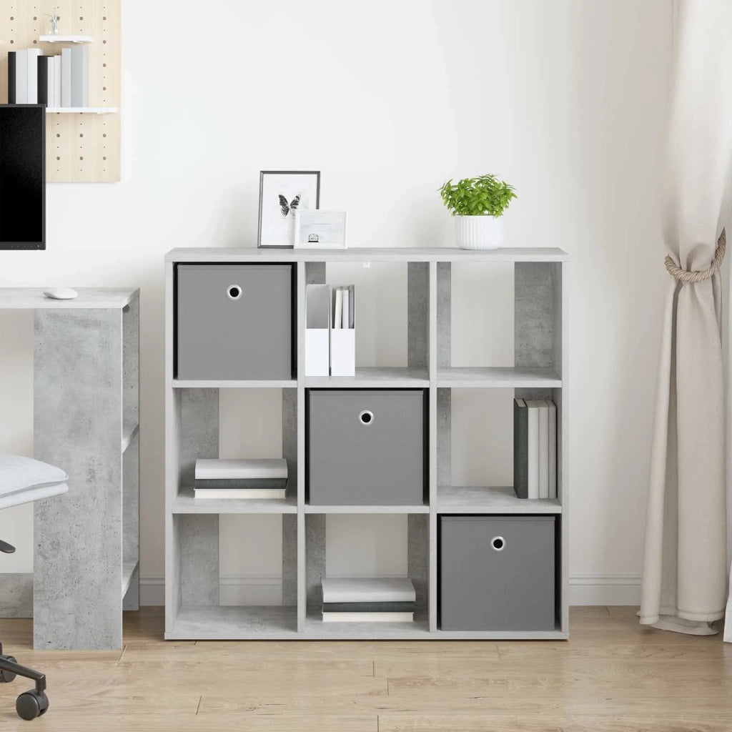 Credenza | Madia | Buffet da pranzo | Armadio da pranzo con cassetto Grigio cemento 88,5 x 29 x 84,5 cm