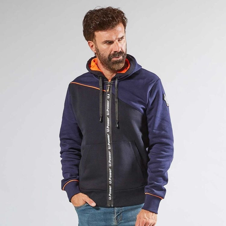 FELPA JUPITER DEEP BLUE- - tg.2XL - 1 pezzi U-POWER