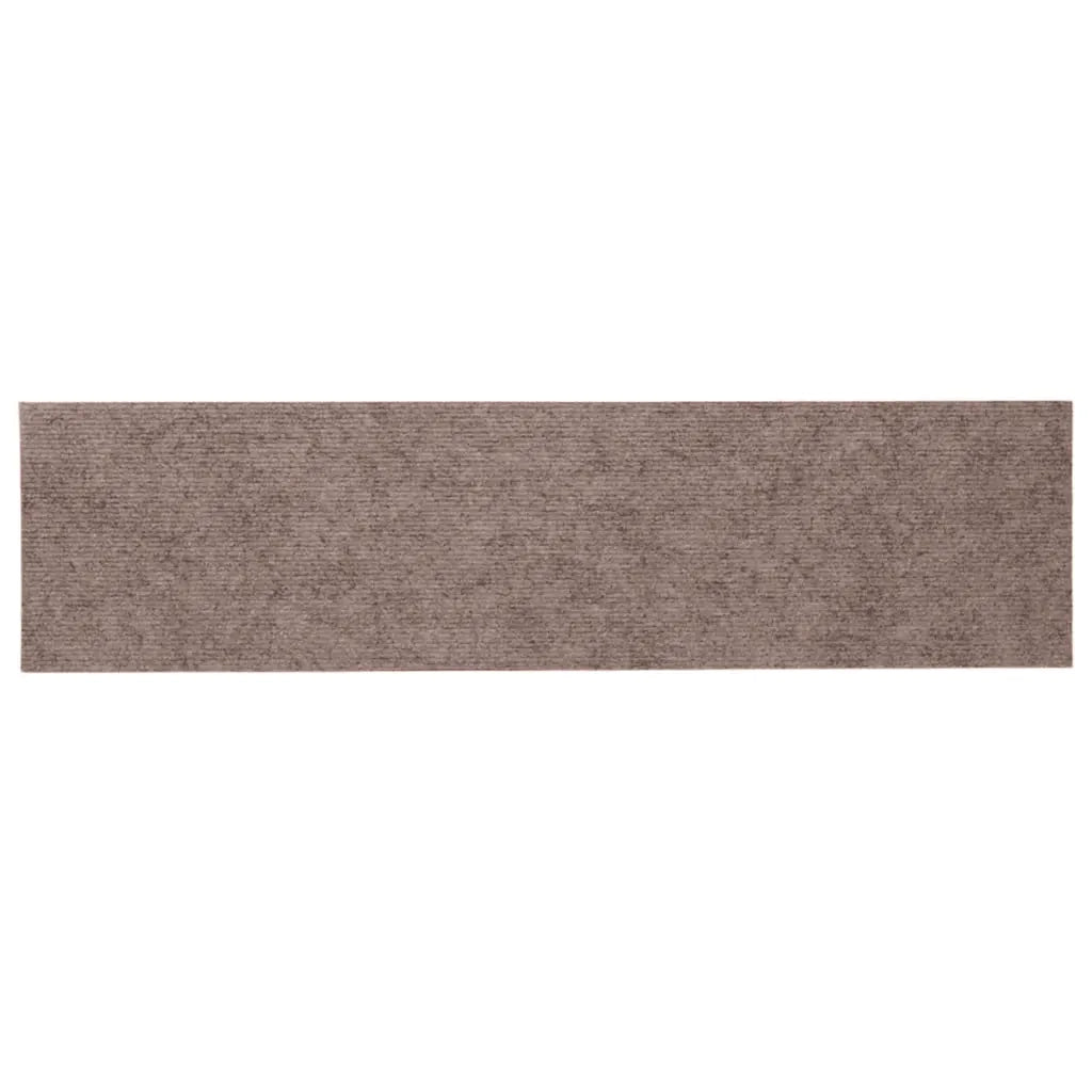 Tappetini per scale autoadesivi 15 pz | Gradini per Scale 76x20 cm marrone chiaro rettangolari