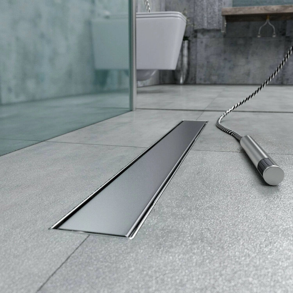 Canalina di scarico doccia in acciaio inox 70 cm x 7 mod. Fill