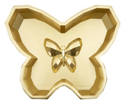 Svuotatasche Butterfly 20,5x17,5x3 cm in Resina Oro
