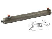 Cilindro doppio effetto Cermag senza supporti attacco alesaggio 40mm - 82837