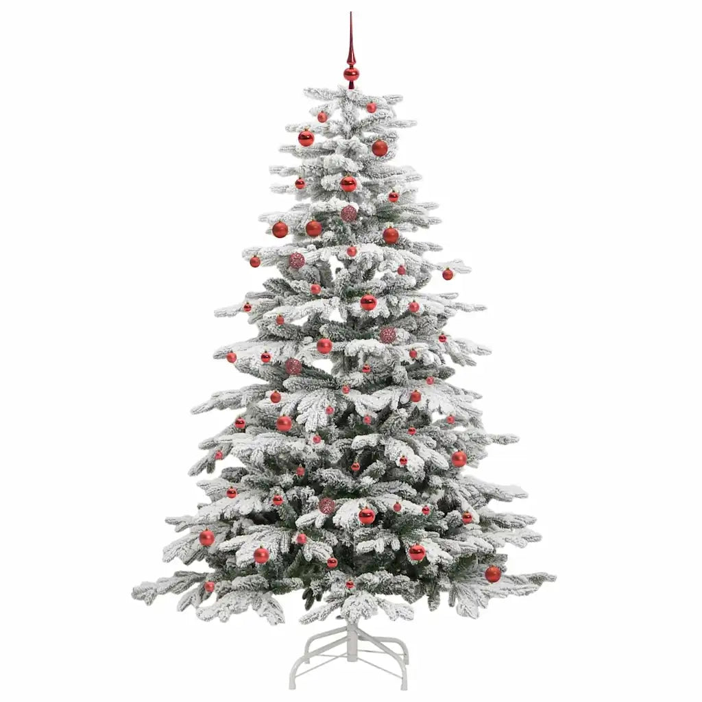 Albero di Natale Artificiale con Rami Pieghevoli Bianco 210 cm 3395649