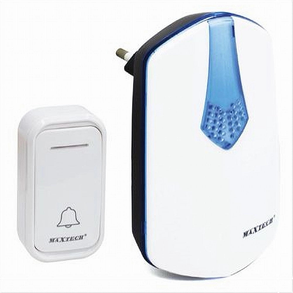 Trade Shop - Campanello Wireless Con Spina Wifi Raggio 80m A Led Senza Fili Maxtech Camp-01 -